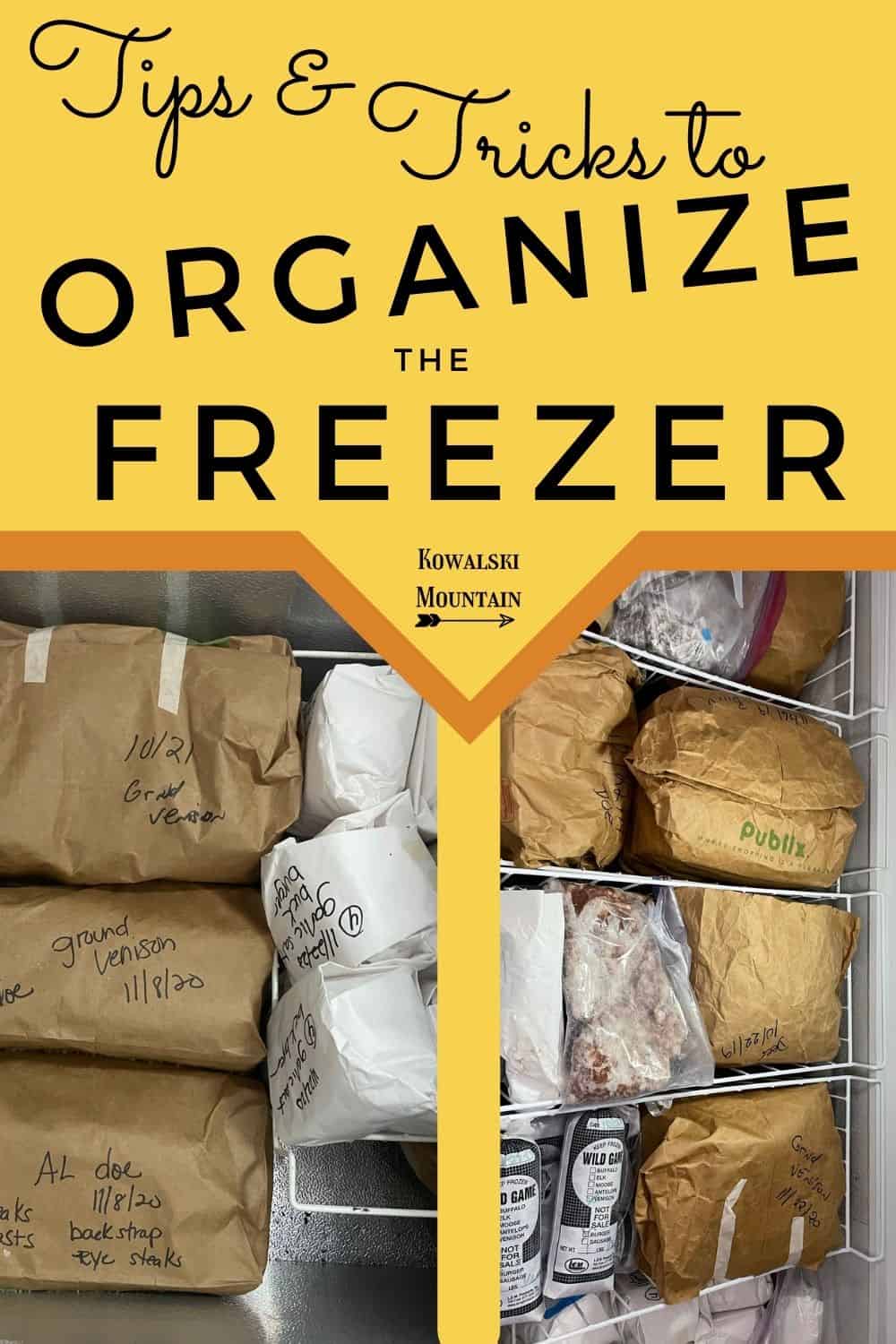 Tips and Tricks to Organize our Homestead Freezers » Kowalski Mountain