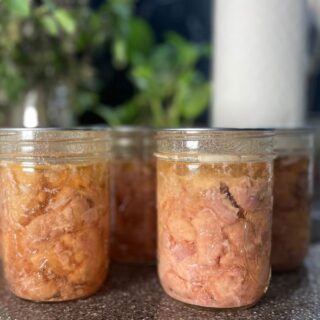 jars of canned chicken chunks