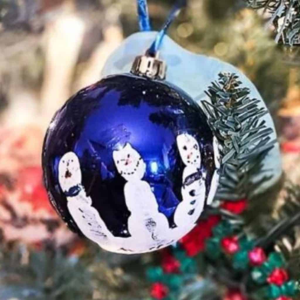 handprint ornament by Linen and Wildflowers