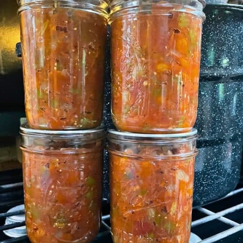 jars of cherry tomato salsa