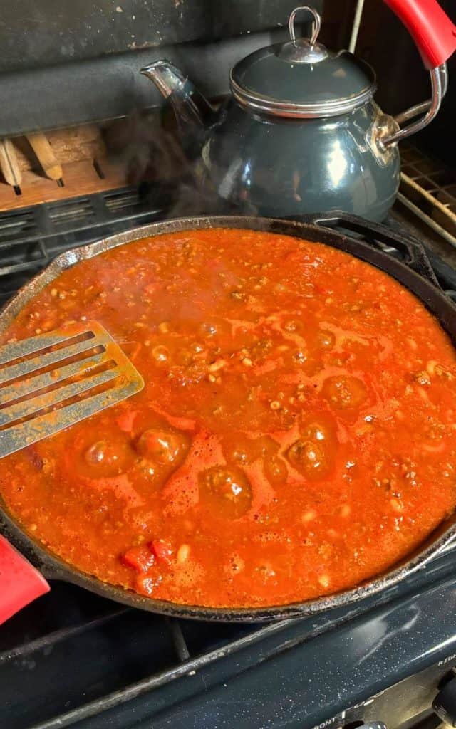 venison goulash cooking