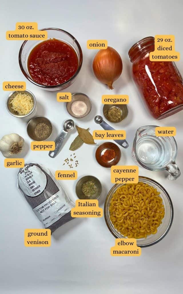 venison goulash ingredients