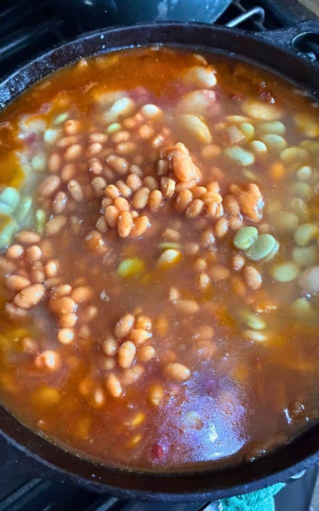 bean sop ready to be mixed