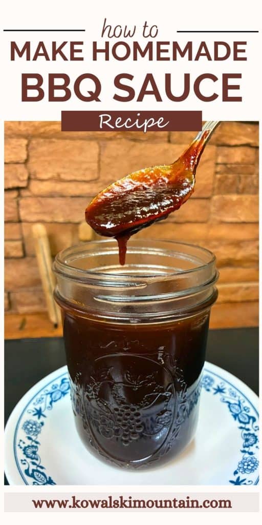 homemade BBQ sauce pin
