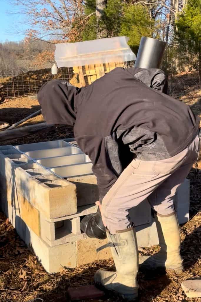 Philip building a DIY evaporator