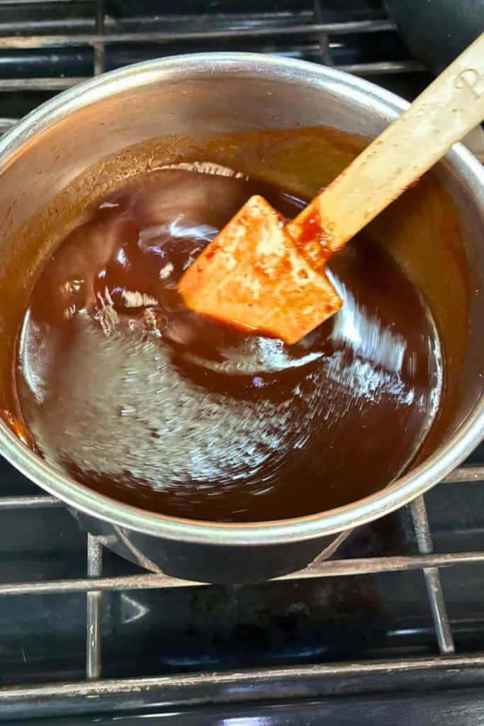 stir together BBQ sauce ingredients