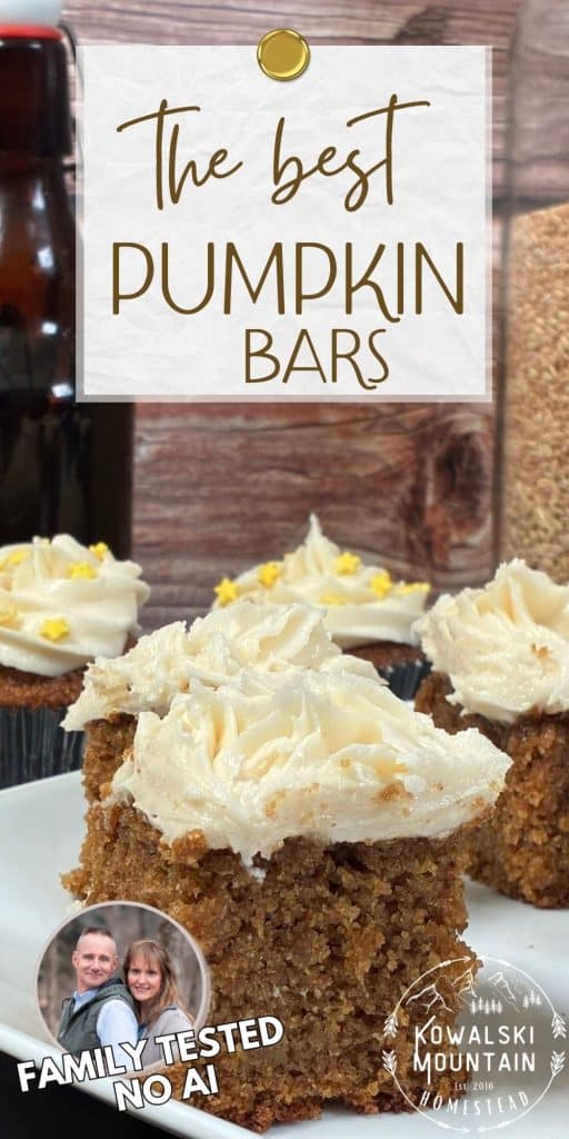 pumpkin bars recipe pin