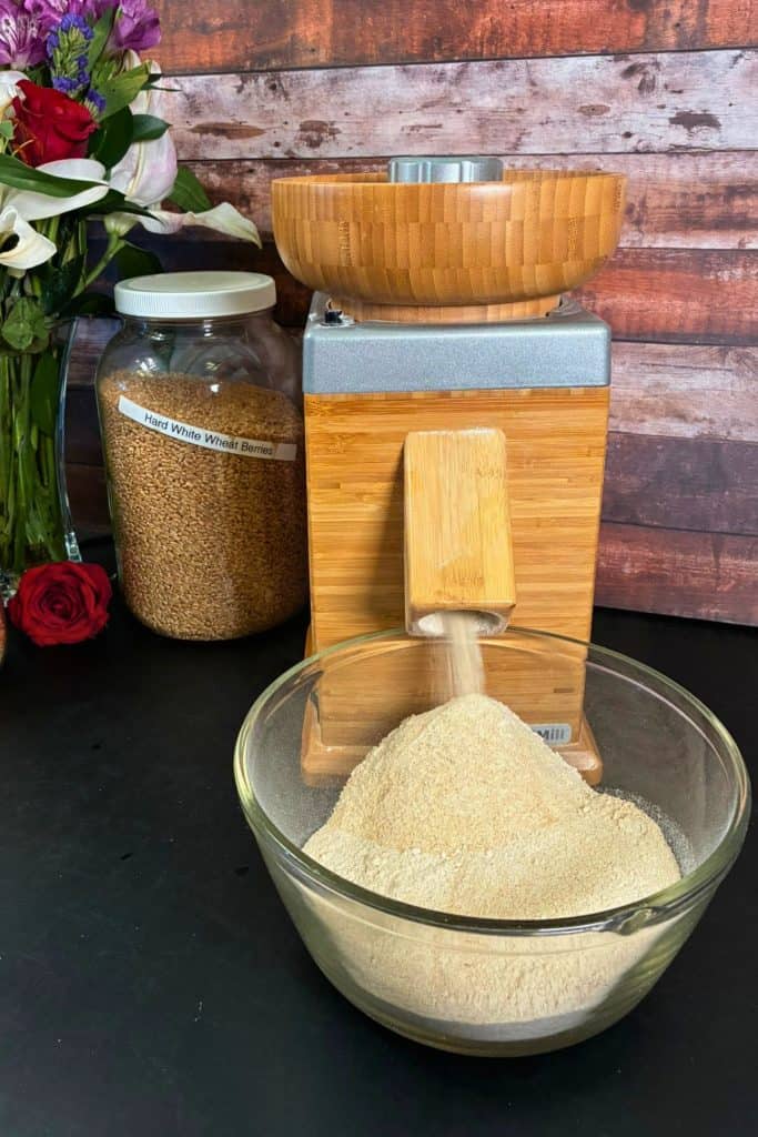 harvest grain mill, milling grains for bread