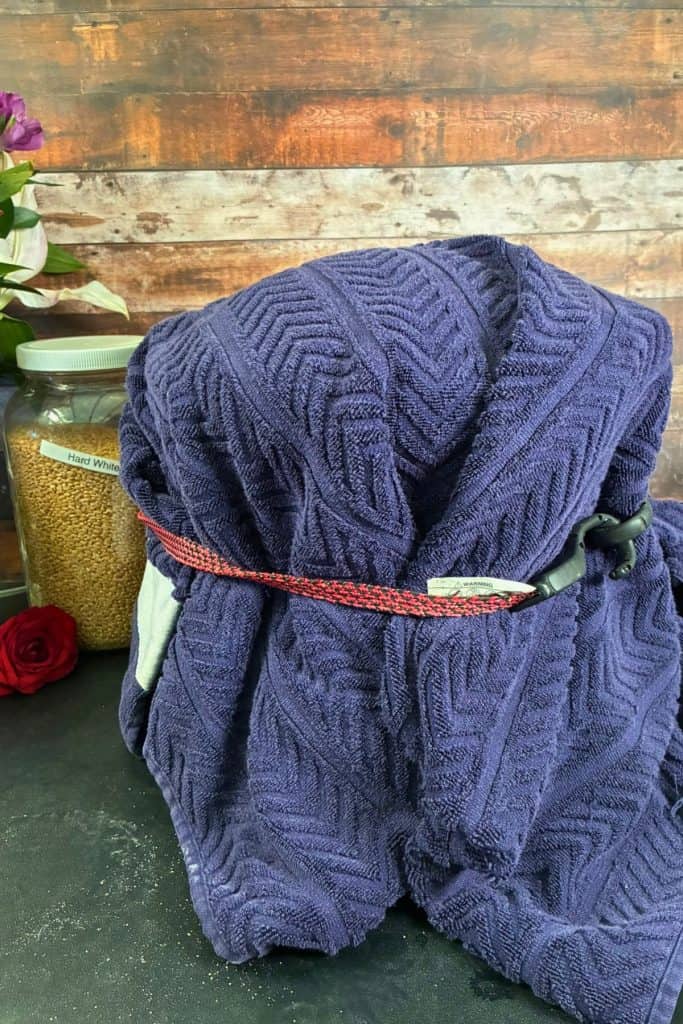 mixer covered to hold warmth