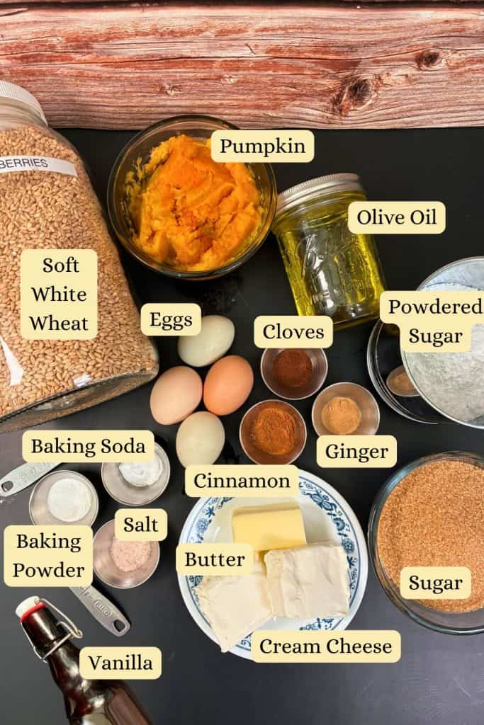 pumpkin bars ingredients