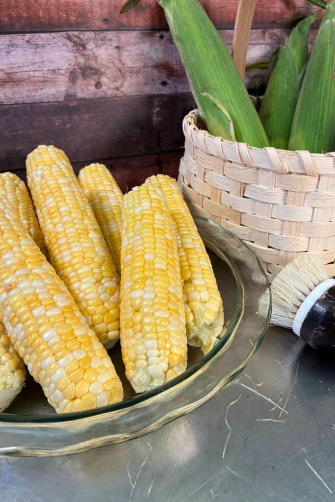 shuck, remove silk and wash corn